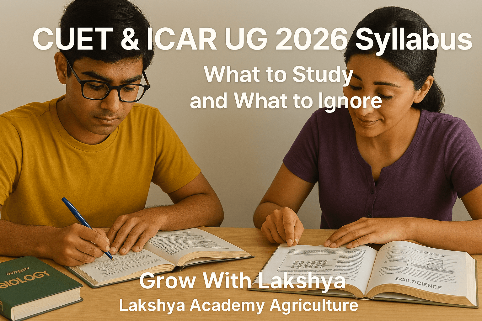 CUET and ICAR UG 2026 syllabus explained for agriculture students